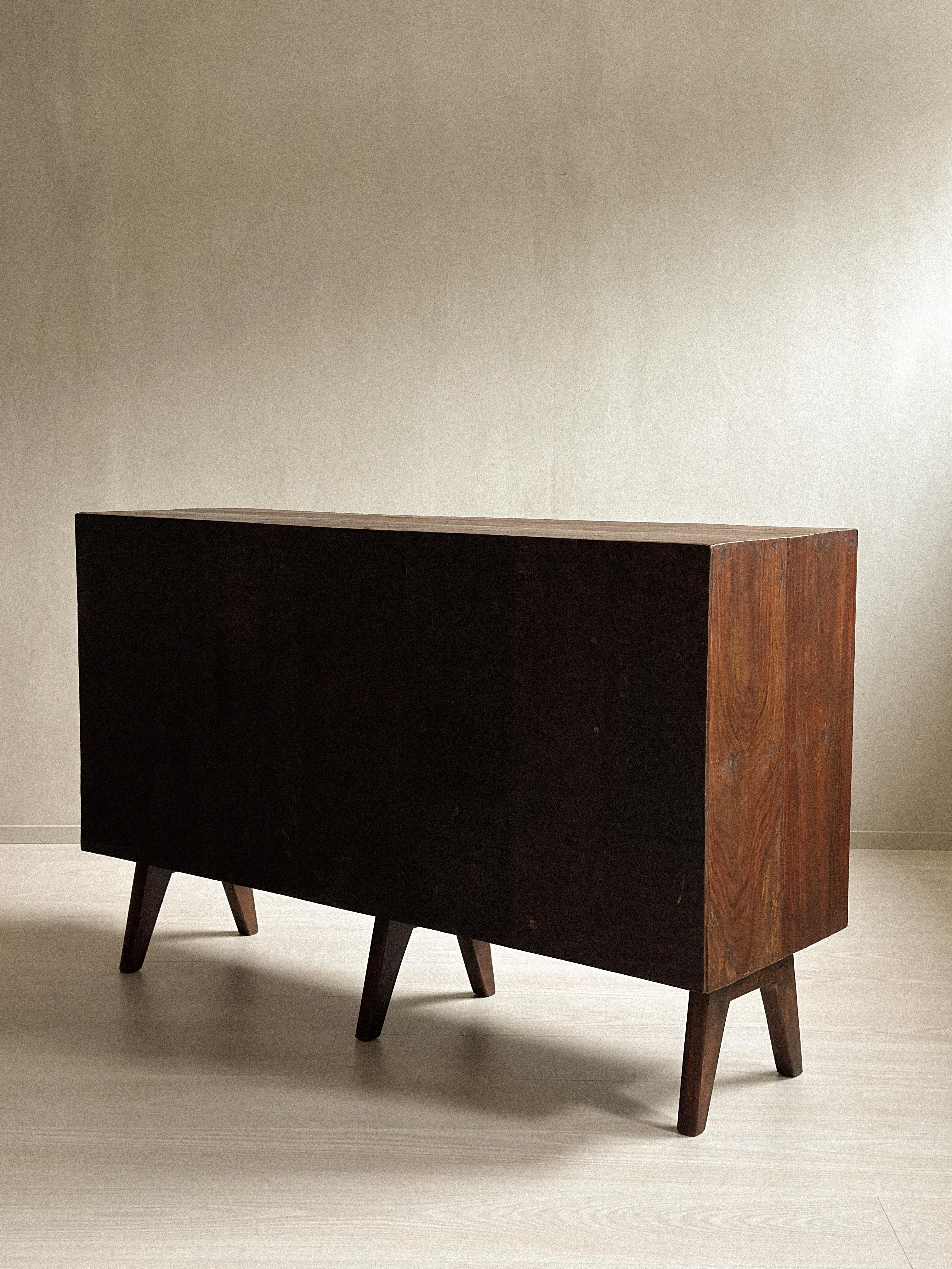 Pierre Jeanneret '1896-1967' 'PJ-R-14-A' Storage Unit, India, 1950s 3