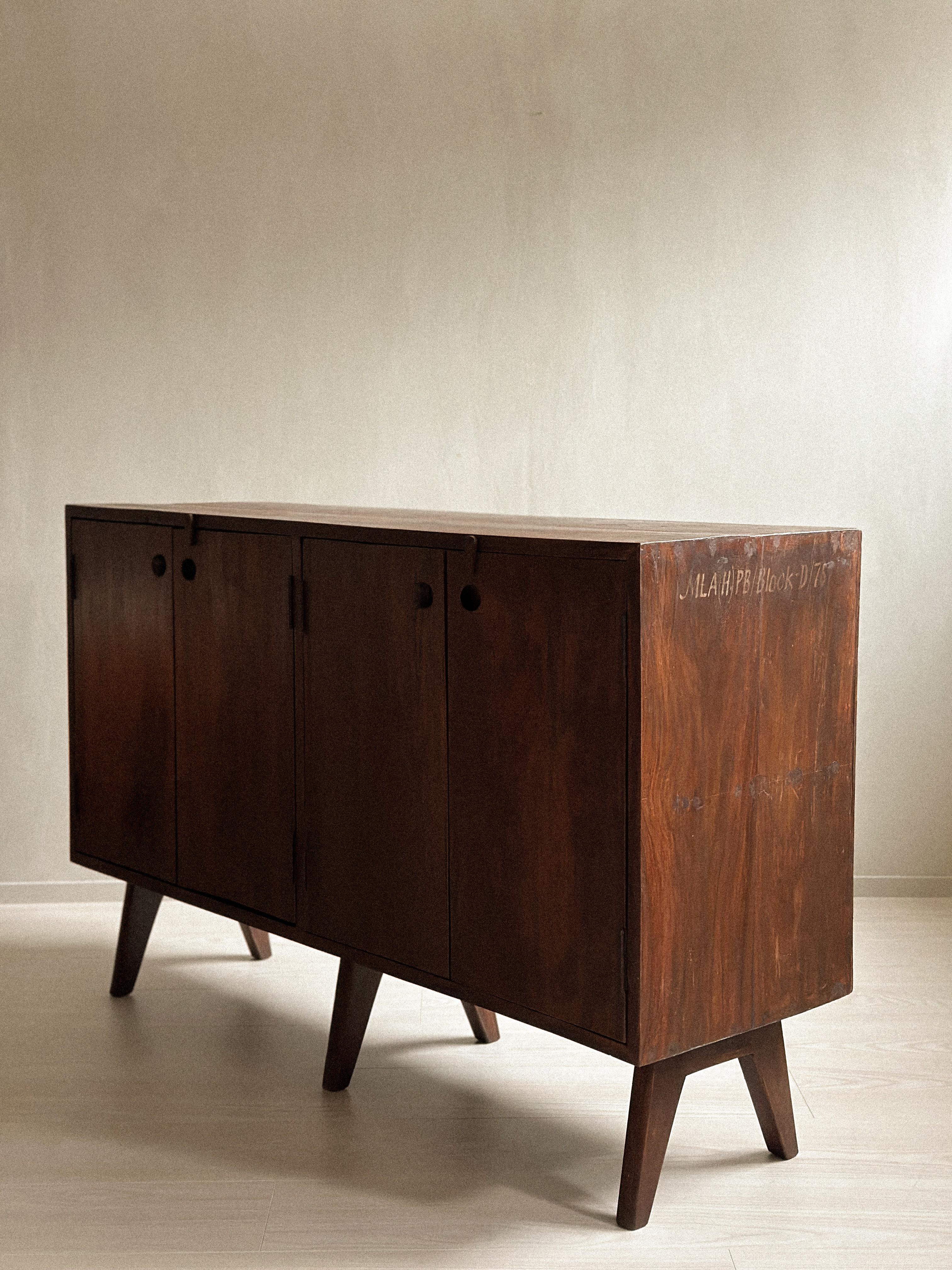 Pierre Jeanneret '1896-1967' 'PJ-R-14-A' Storage Unit, India, 1950s 2
