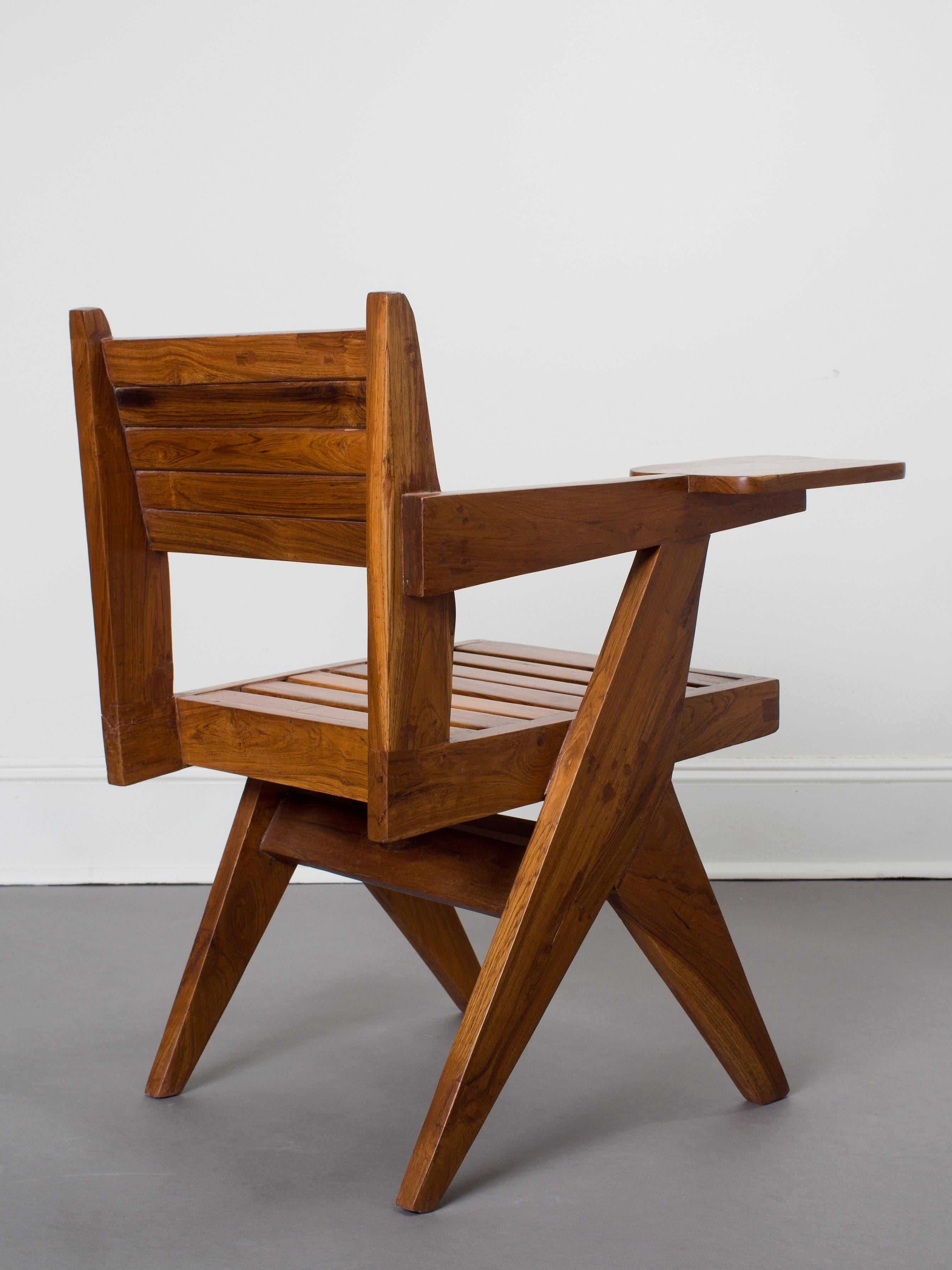 Mid-Century Modern Pierre Jeanneret, chaise à un bras unique, 1958 en vente