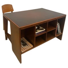 Pierre Jeanneret, 1959-61 Pigeonhole Desk in East Indian Rosewood and Leather