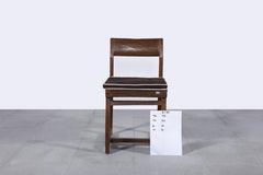 Pierre Jeanneret 2 Box Chairs with Letters from Chandigarh Authentic Mid-Century