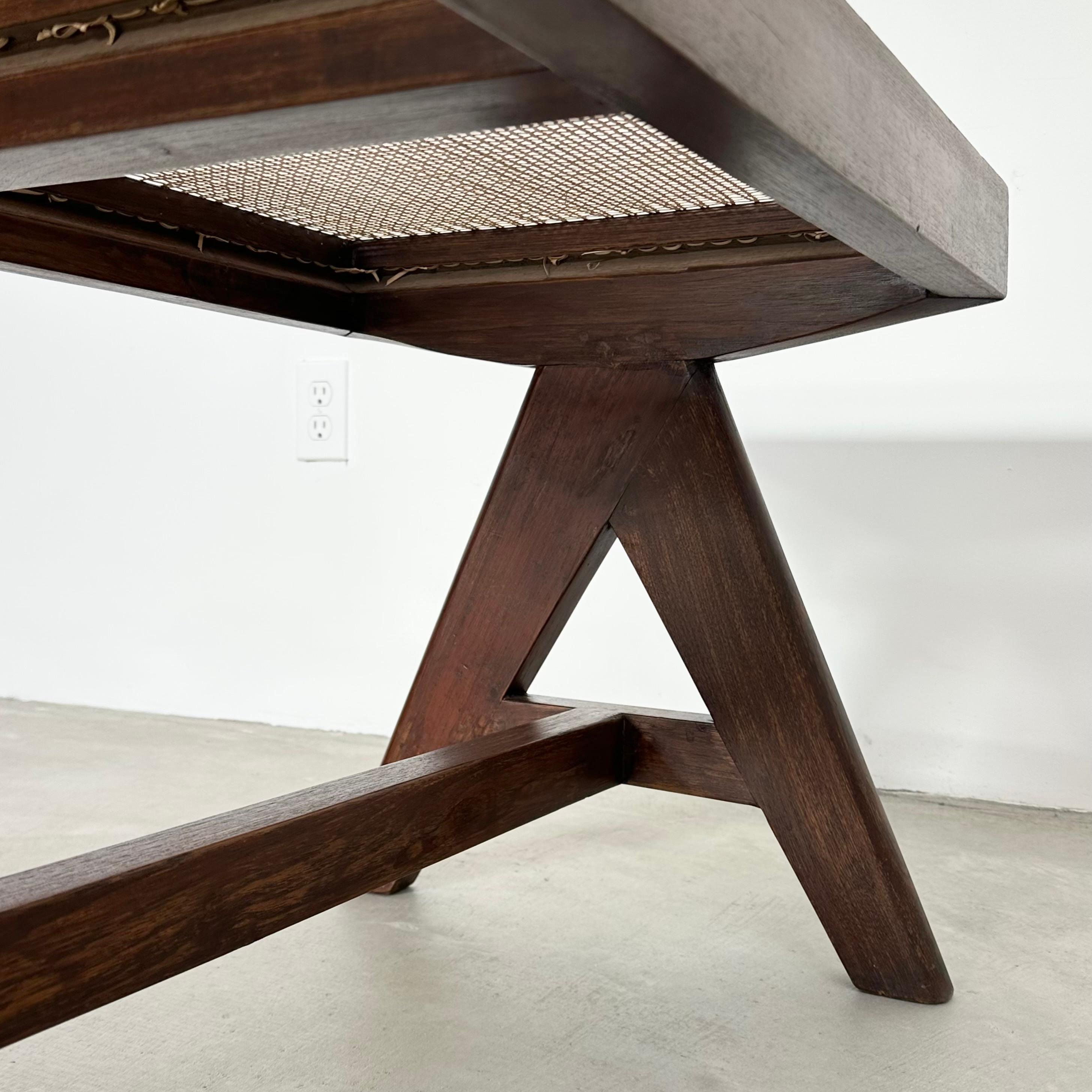 Mid-20th Century Pierre Jeanneret A Leg Bench, 1950s Chandigarh For Sale
