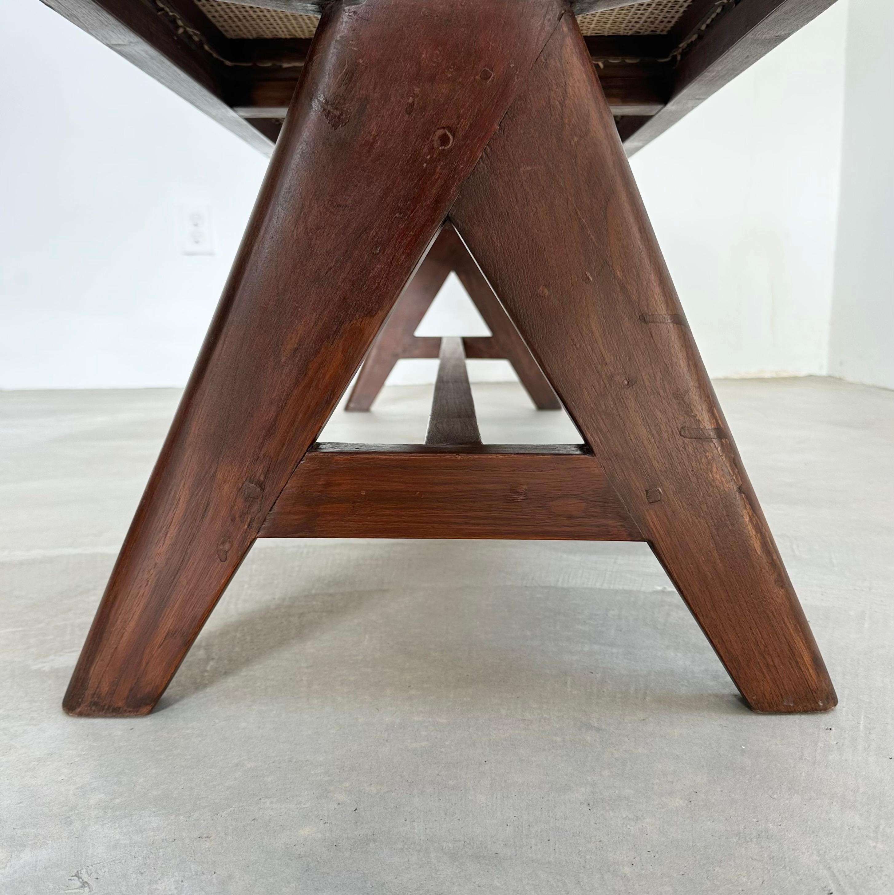 Pierre Jeanneret A Leg Bench, 1950s Chandigarh For Sale 1