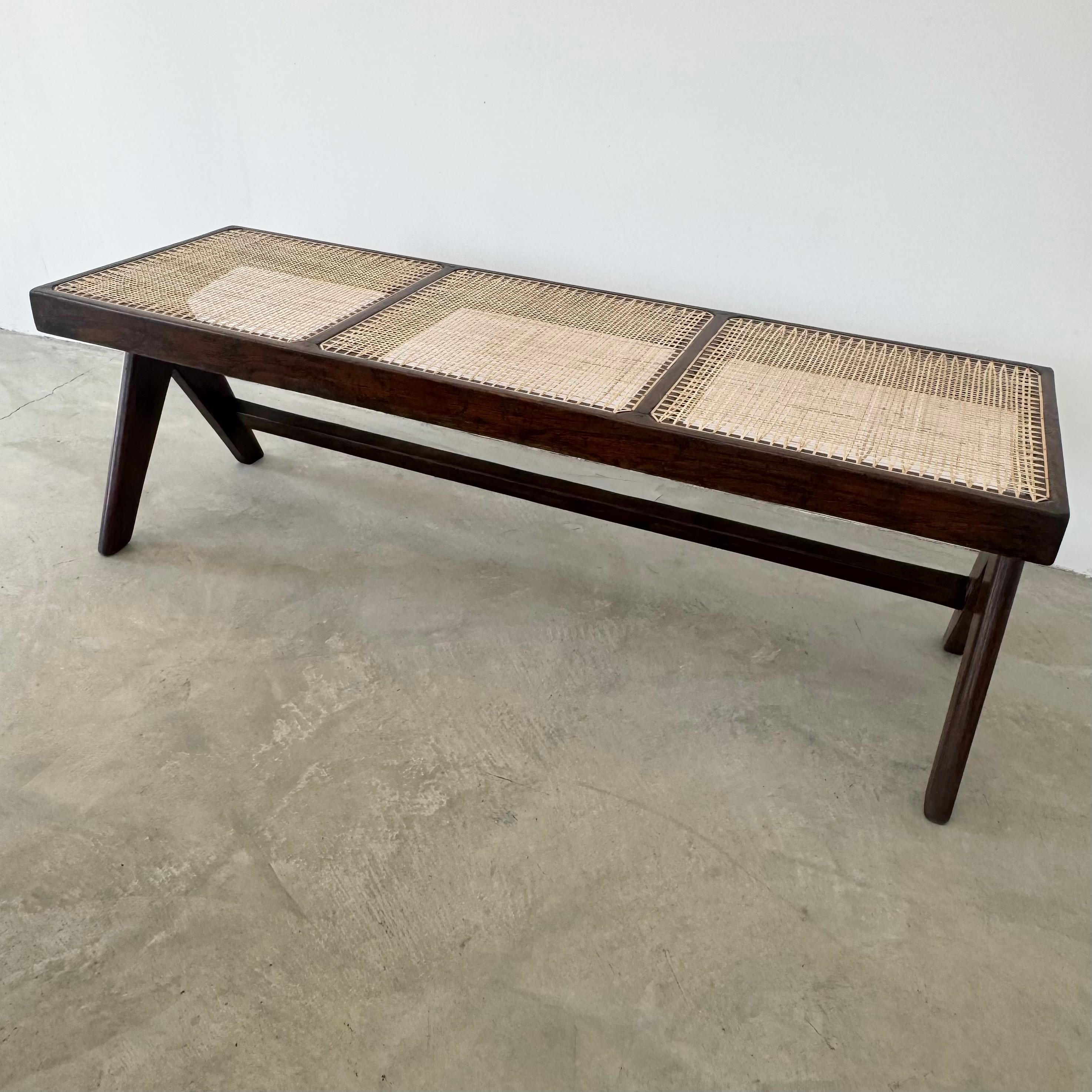 Pierre Jeanneret A Leg Bench, 1950s Chandigarh For Sale 6