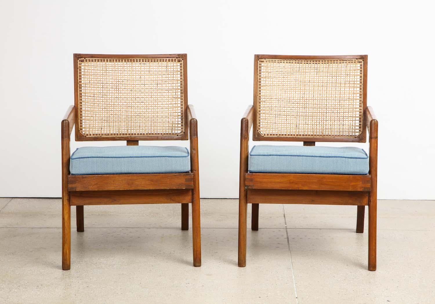 Mid-20th Century Pierre Jeanneret Armchairs