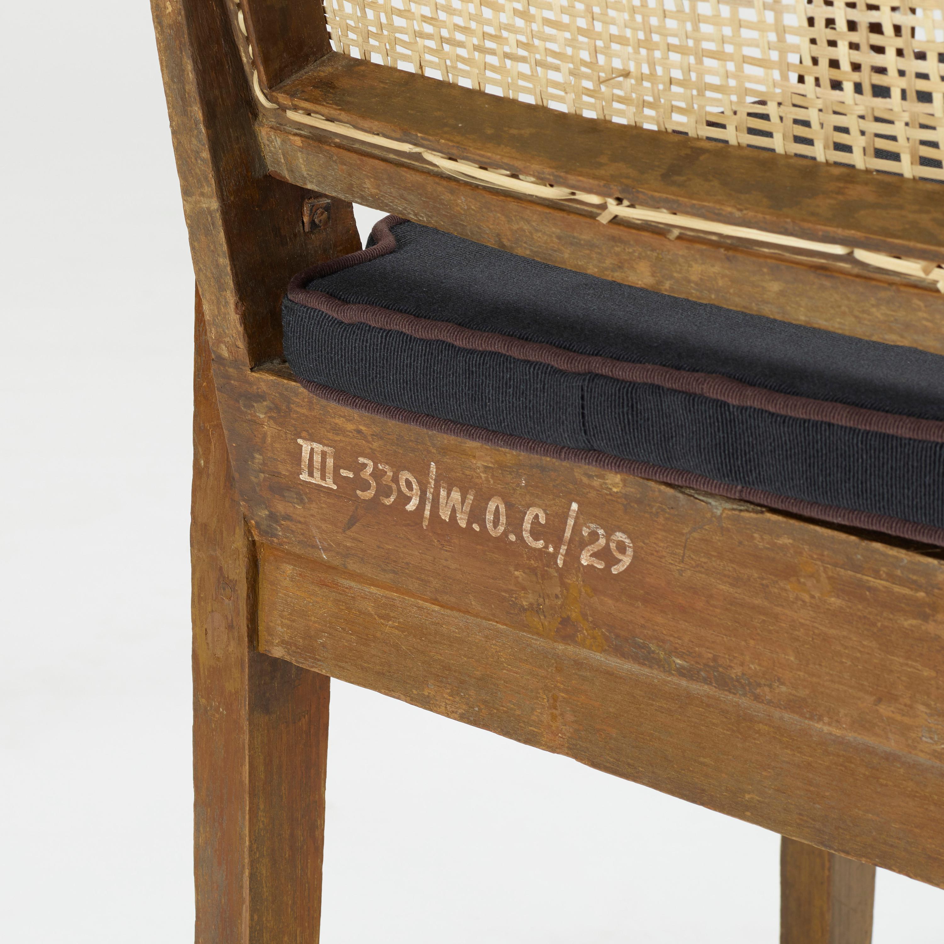 Mid-Century Modern Paire de fauteuils Pierre Jeanneret de Chandigarh, vers 1955 en vente