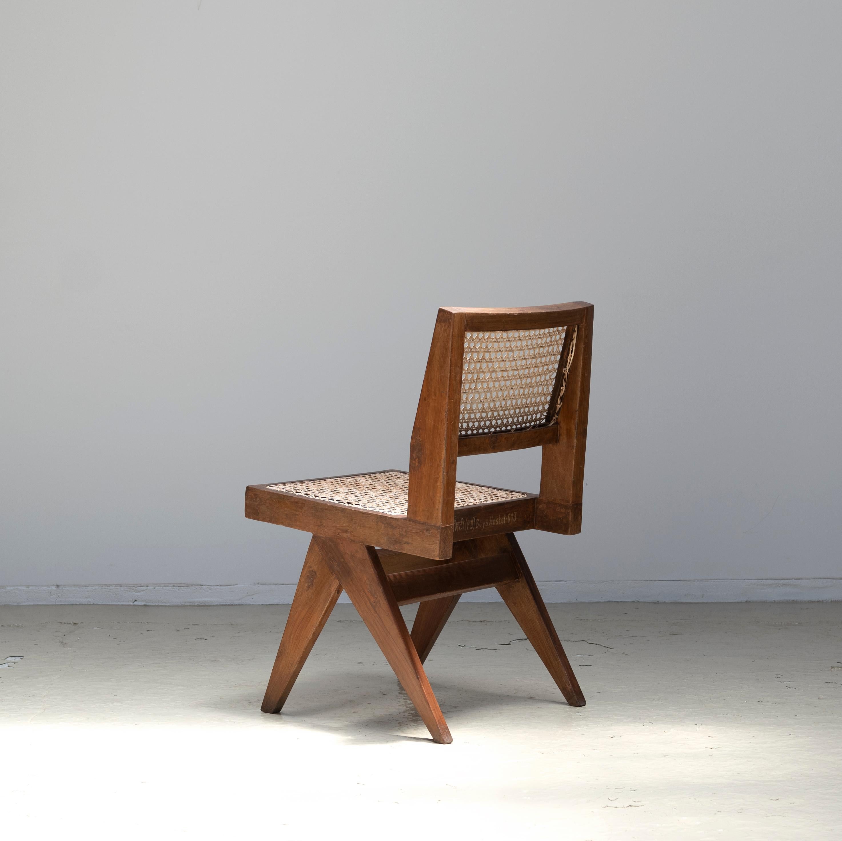 Pierre Jeanneret Armless Dining Chairs, Chandigarh 7
