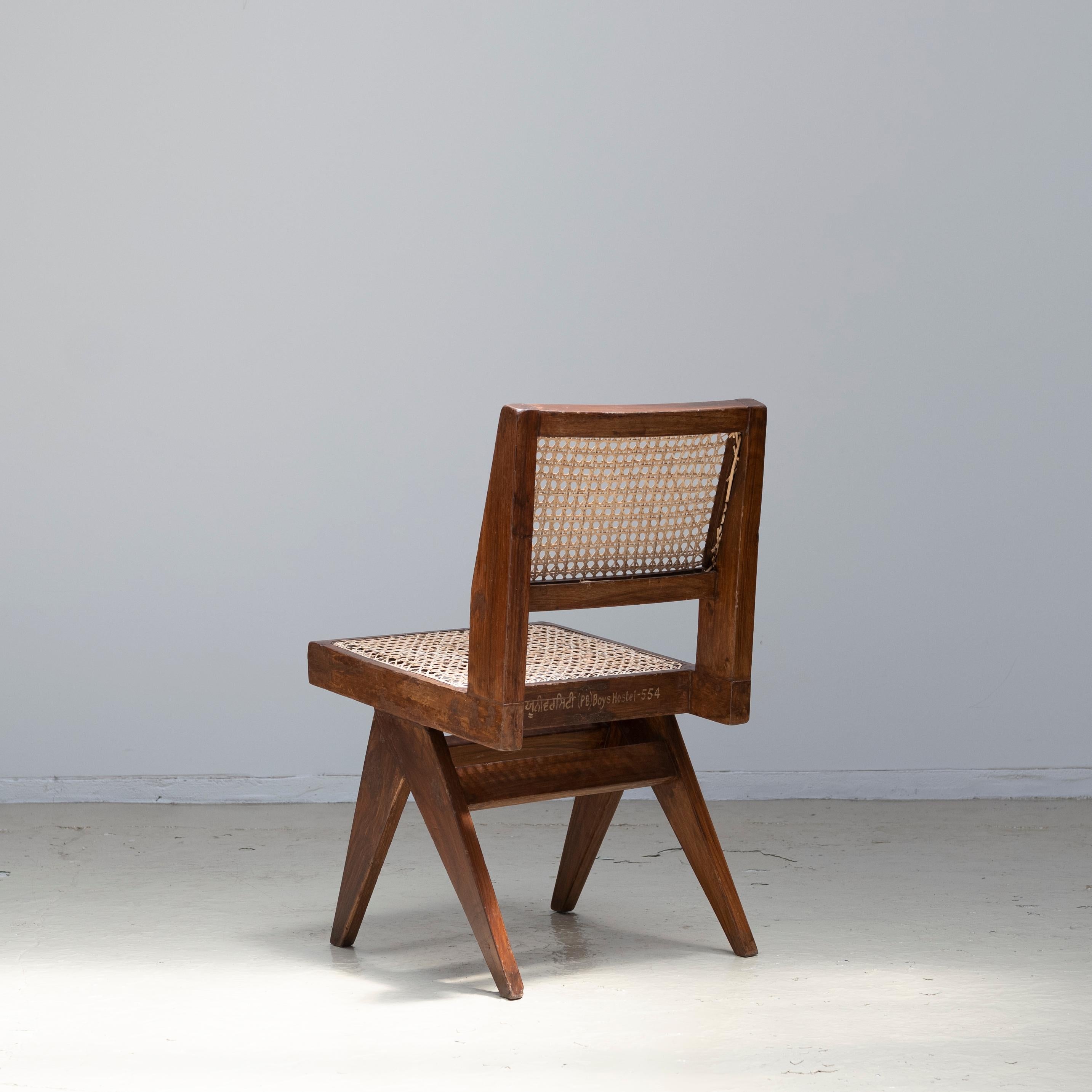 Pierre Jeanneret Armless Dining Chairs, Chandigarh 1