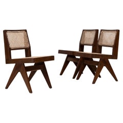 Pierre Jeanneret Armless Dining Chairs, Chandigarh