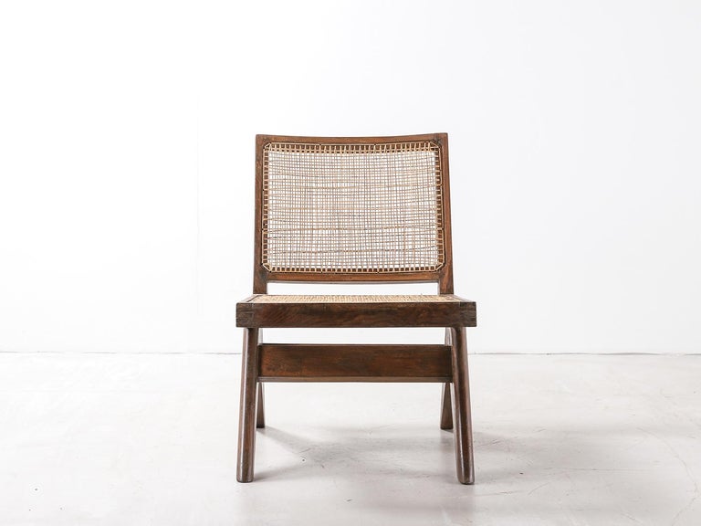 Pierre Jeanneret 'Armless Easy Chair', Model No. PJ-SI-35-A In Good Condition For Sale In London, Greater London