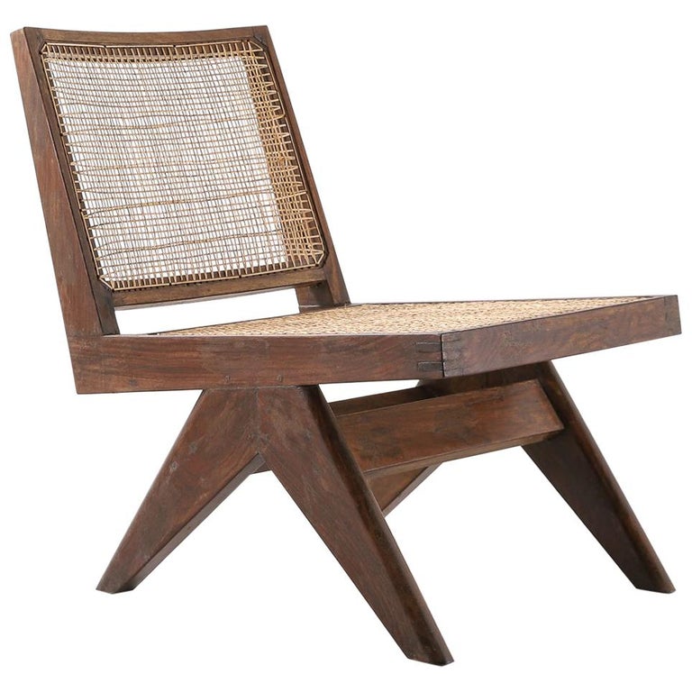 Pierre Jeanneret 'Armless Easy Chair', Model No. PJ-SI-35-A For Sale