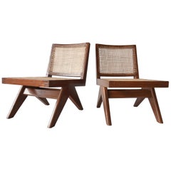 Pierre Jeanneret Armless Easychairs