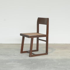 Pierre Jeanneret AUTHENTIC Box Chair with Cane and Teak from Chandigarh