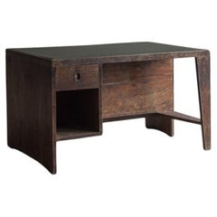 Vintage Pierre Jeanneret, Authentic PJ-BU-02-A Desk, circa 1957, Mid-Century Modern