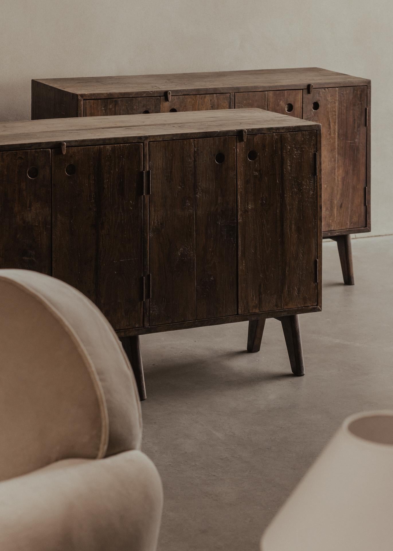 Pierre Jeanneret - Authentic PJ-R-14-A c. 1857–58 Low Cupboard For Sale 1