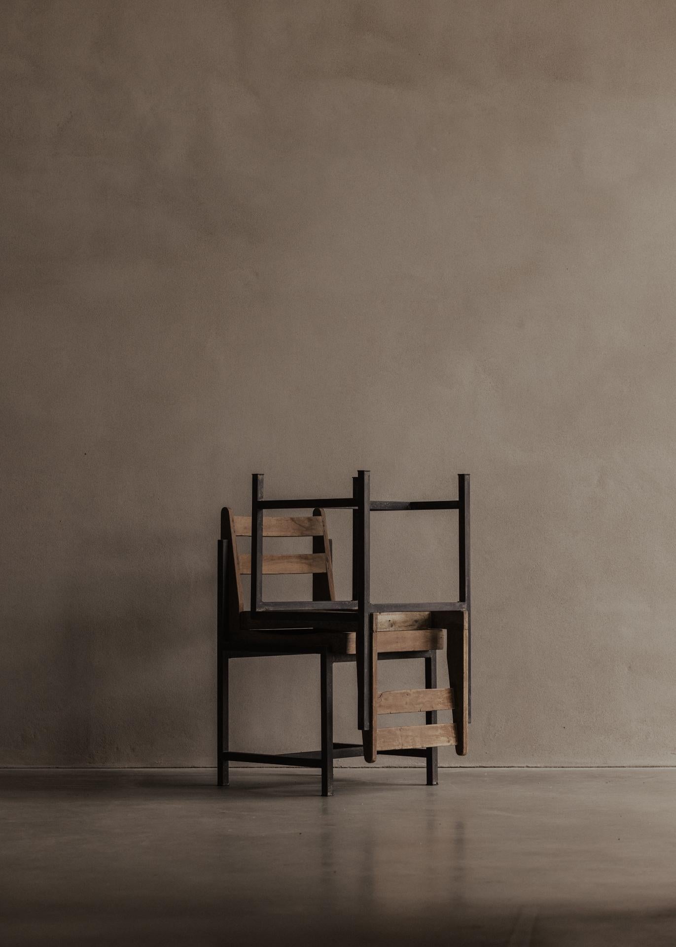 Pierre Jeanneret – authentischer PJ-SI-65-A-Stuhl, um 1960 im Angebot 7