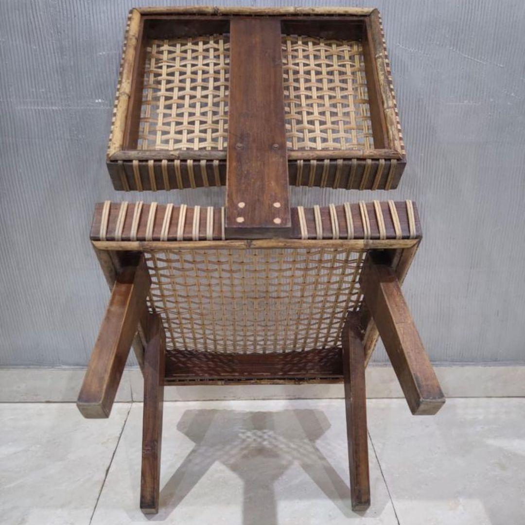 Fauteuil de salon rare et authentique Pierre Jeanneret, Chandigarh, 1956 en vente 2