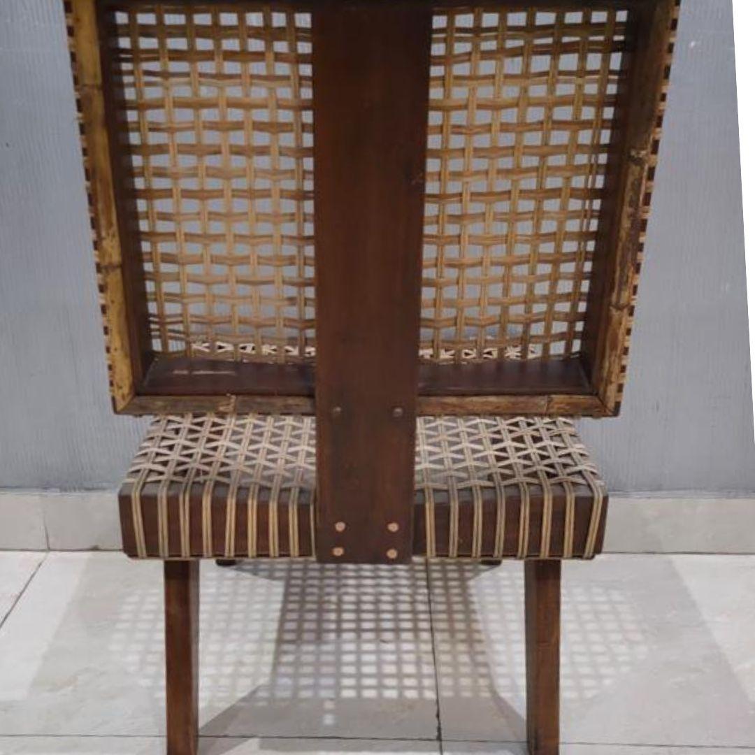Canne Fauteuil de salon rare et authentique Pierre Jeanneret, Chandigarh, 1956 en vente