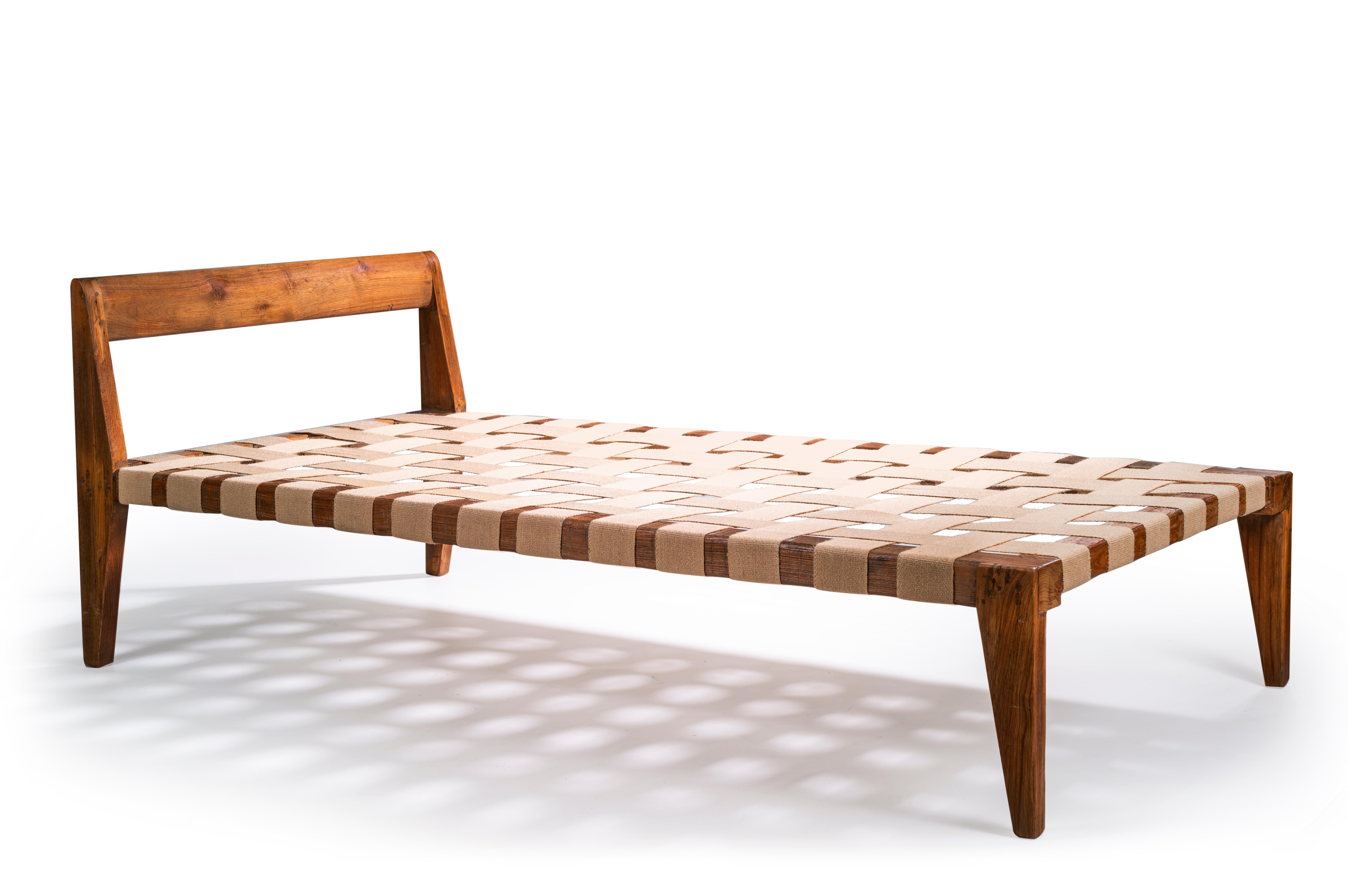 Mid-20th Century Pierre Jeanneret, Bed PJ-L-03-A, circa 1957