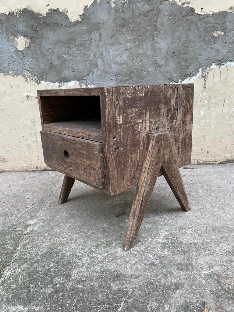 Pierre Jeanneret Bedside Tables PJ-050501 Chandigarh India, Circa 1955 For Sale 6