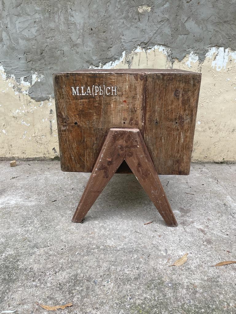 Pierre Jeanneret Bedside Tables PJ-050501 Chandigarh India, Circa 1955 For Sale 8