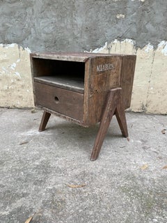 Pierre Jeanneret Bedside Tables PJ-050501 Chandigarh India, Circa 1955