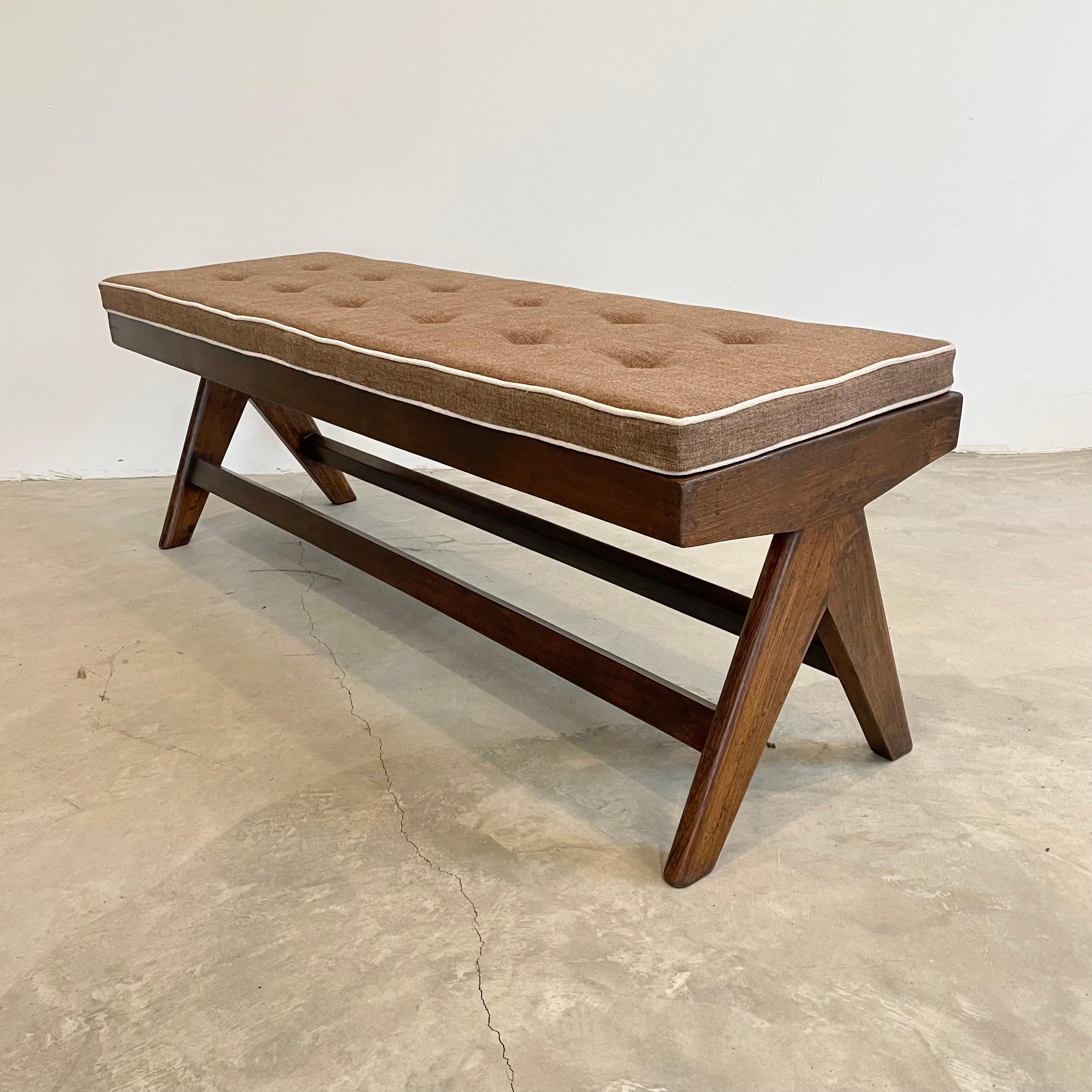 Pierre Jeanneret Bench, 1950s Chandigargh For Sale 4