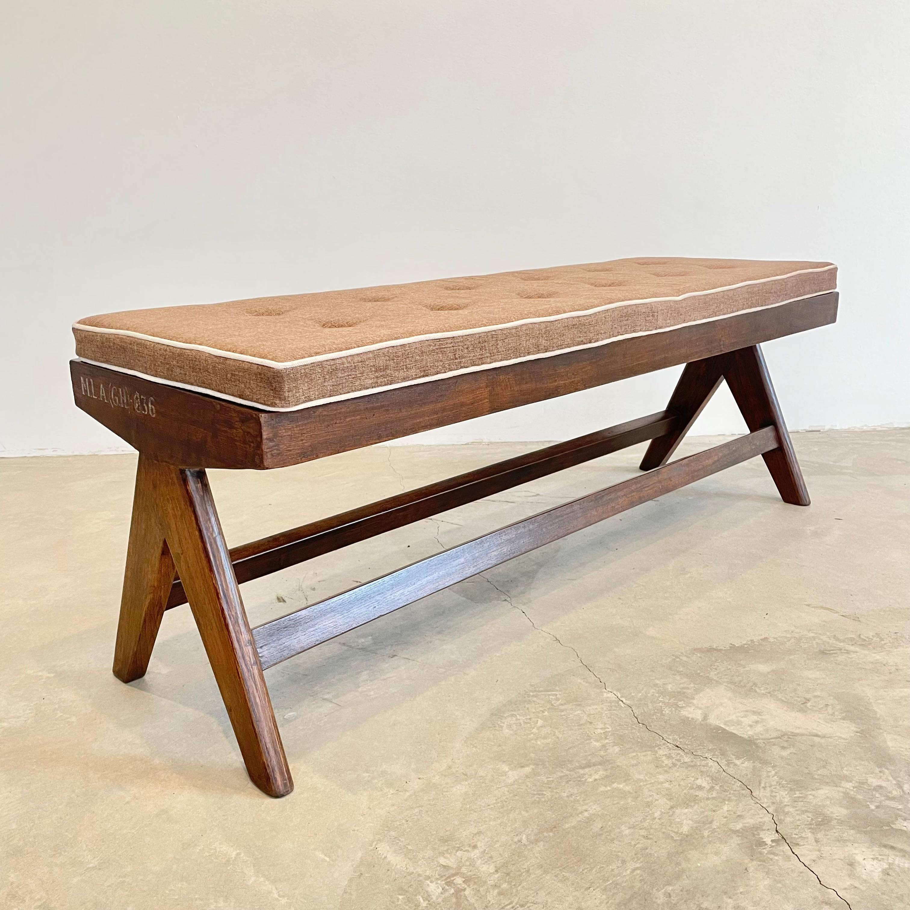 Pierre Jeanneret Bench, 1950s Chandigargh For Sale 6
