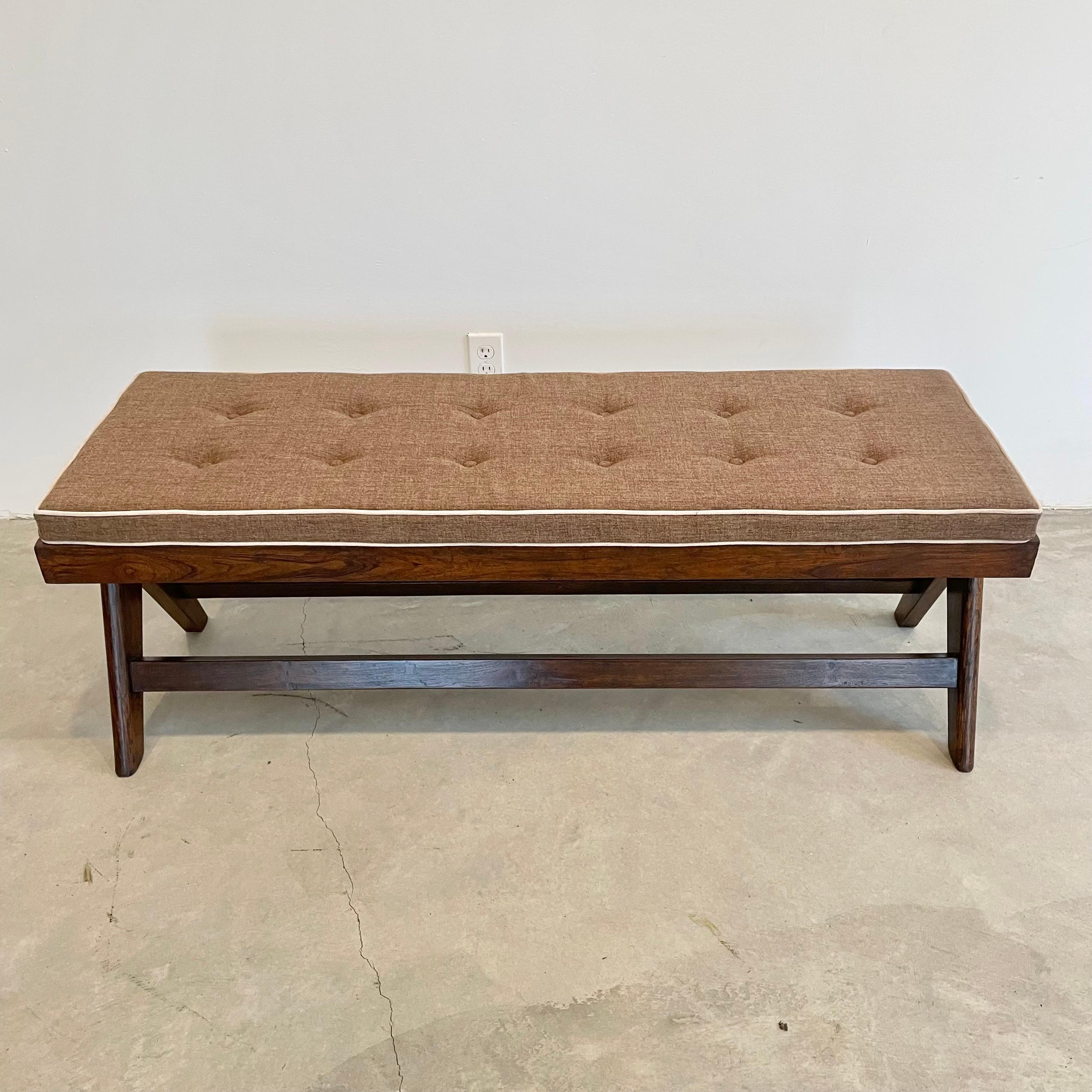 Indian Pierre Jeanneret Bench, 1950s Chandigargh For Sale