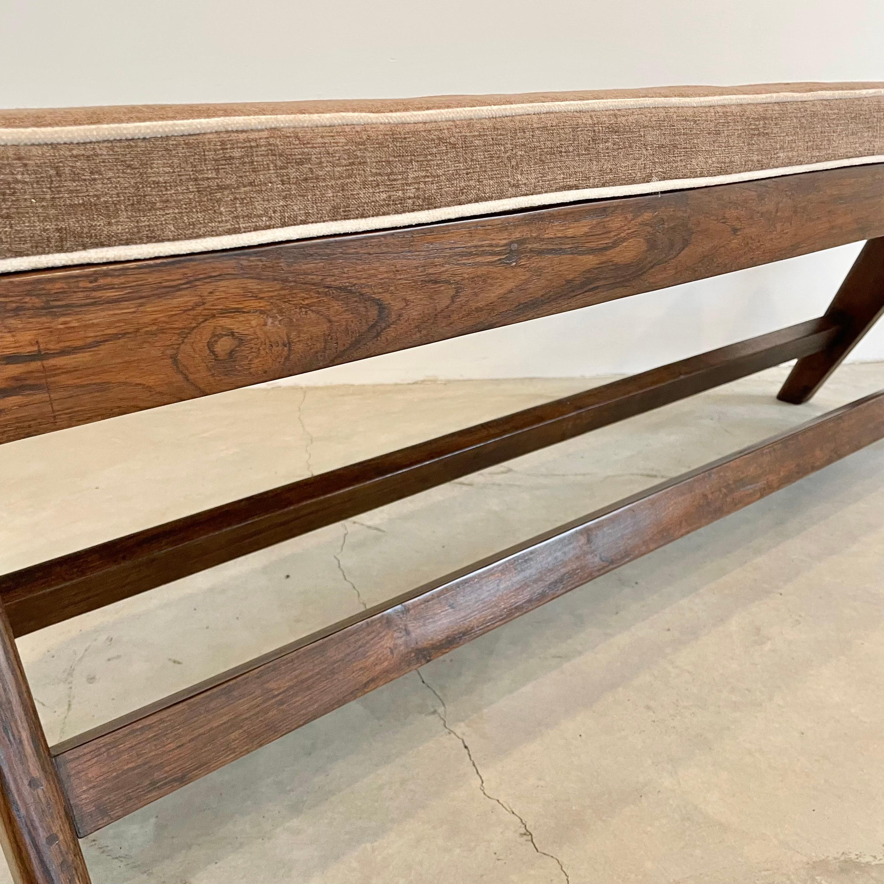 Cane Pierre Jeanneret Bench, 1950s Chandigargh For Sale
