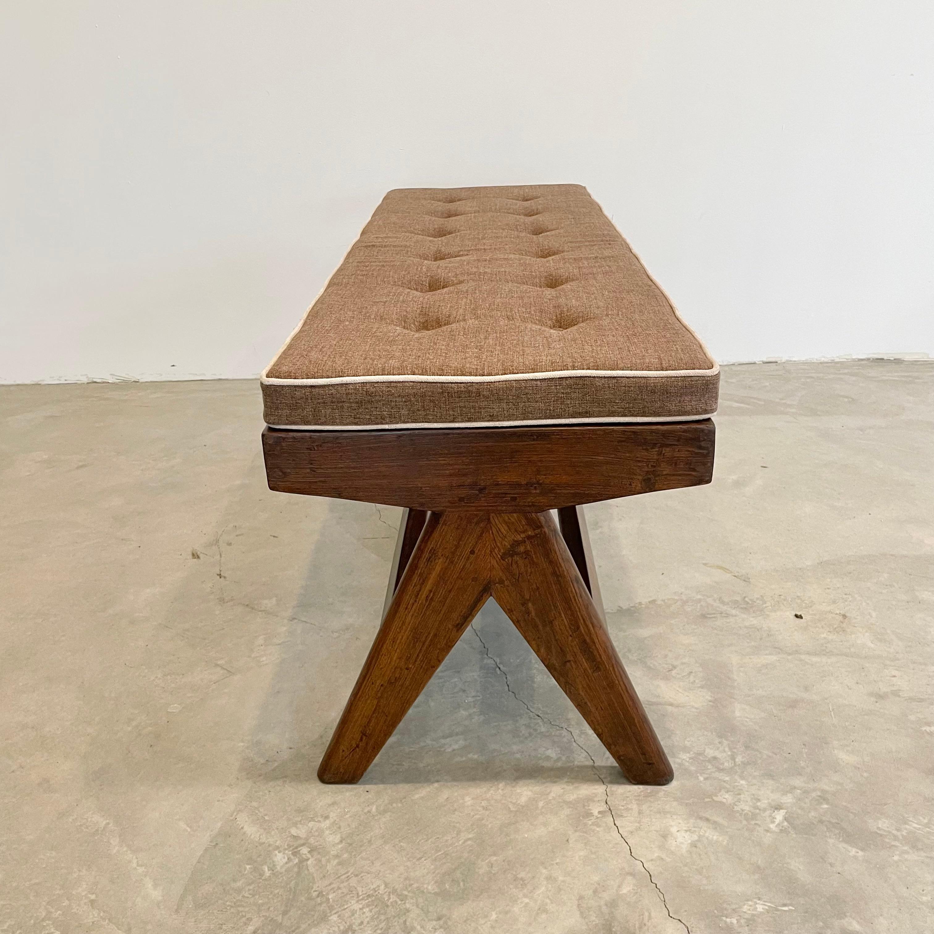 Pierre Jeanneret Bench, 1950s Chandigargh For Sale 3