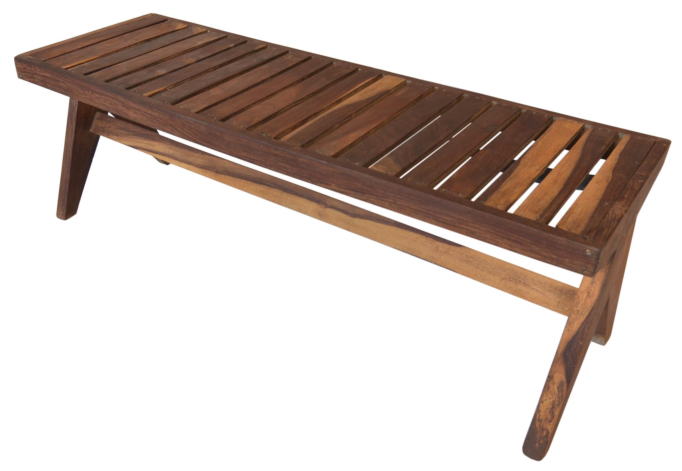 Mid-Century Modern Pierre Jeanneret Bench For Sale