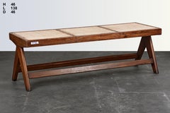 Pierre Jeanneret Cane Bench / Authentic Mid-Century Modern Chandigarh PJ-SI-33-D