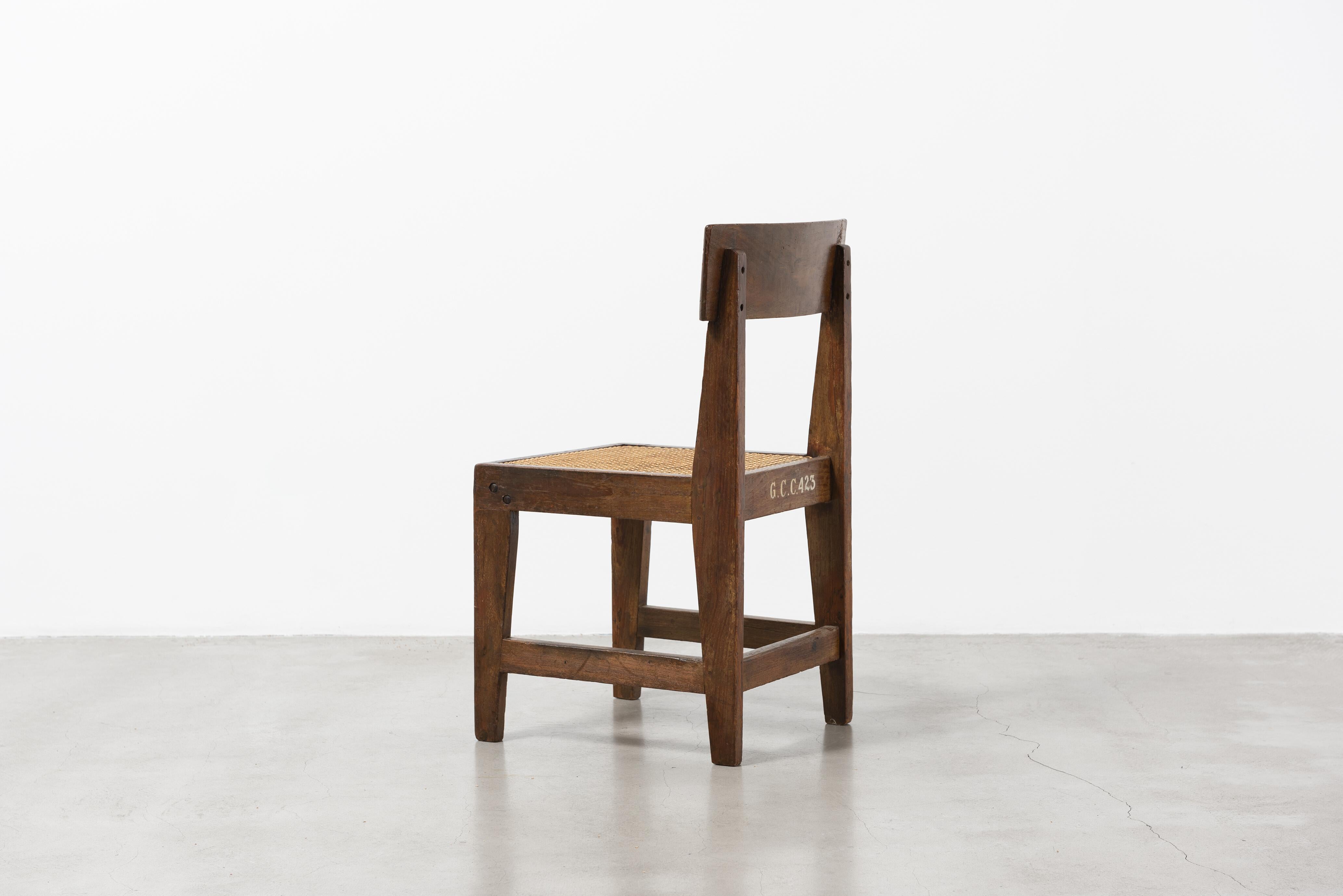 Mid-Century Modern Pierre Jeanneret, Chair, ca. 1955
