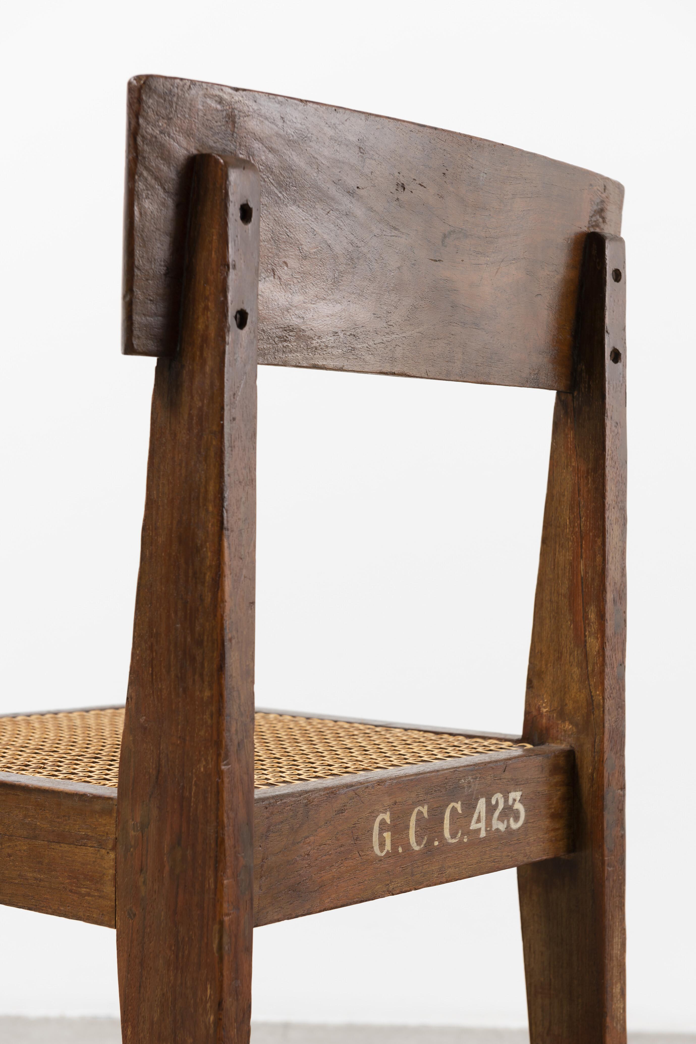 Pierre Jeanneret, Chair, ca. 1955 In Good Condition In Paris, FR