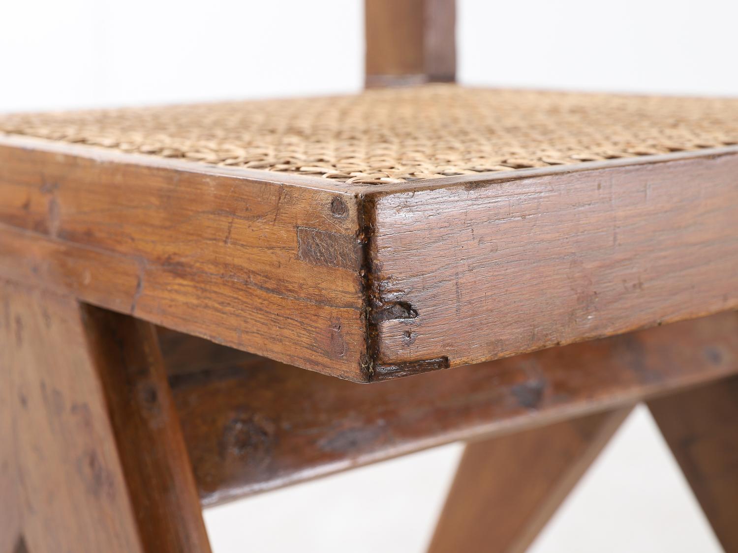 Cane Pierre Jeanneret Chair, circa 1958-1959
