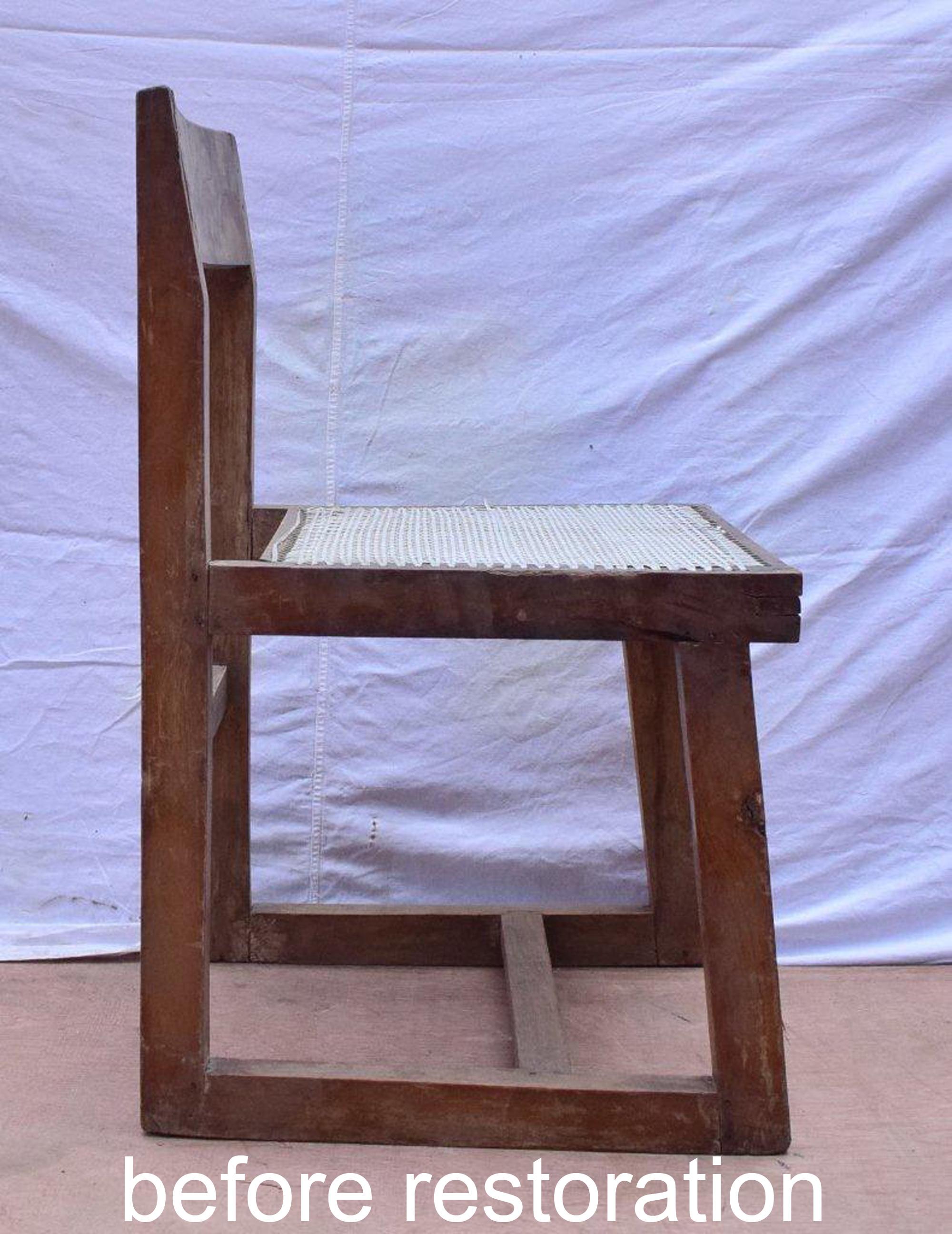 Pierre Jeanneret Chair for P.U. University Library For Sale 6