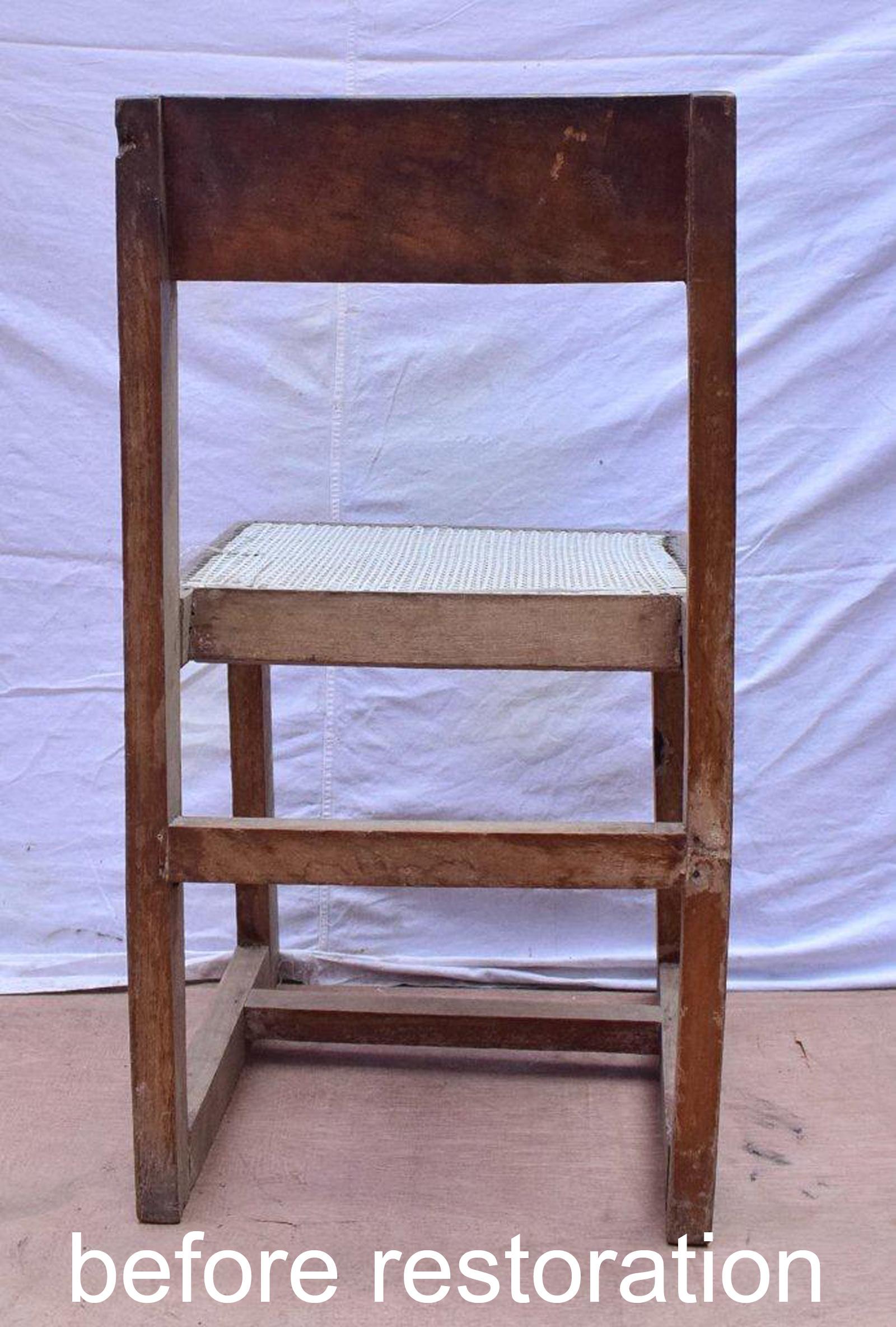 Pierre Jeanneret Chair for P.U. University Library For Sale 7