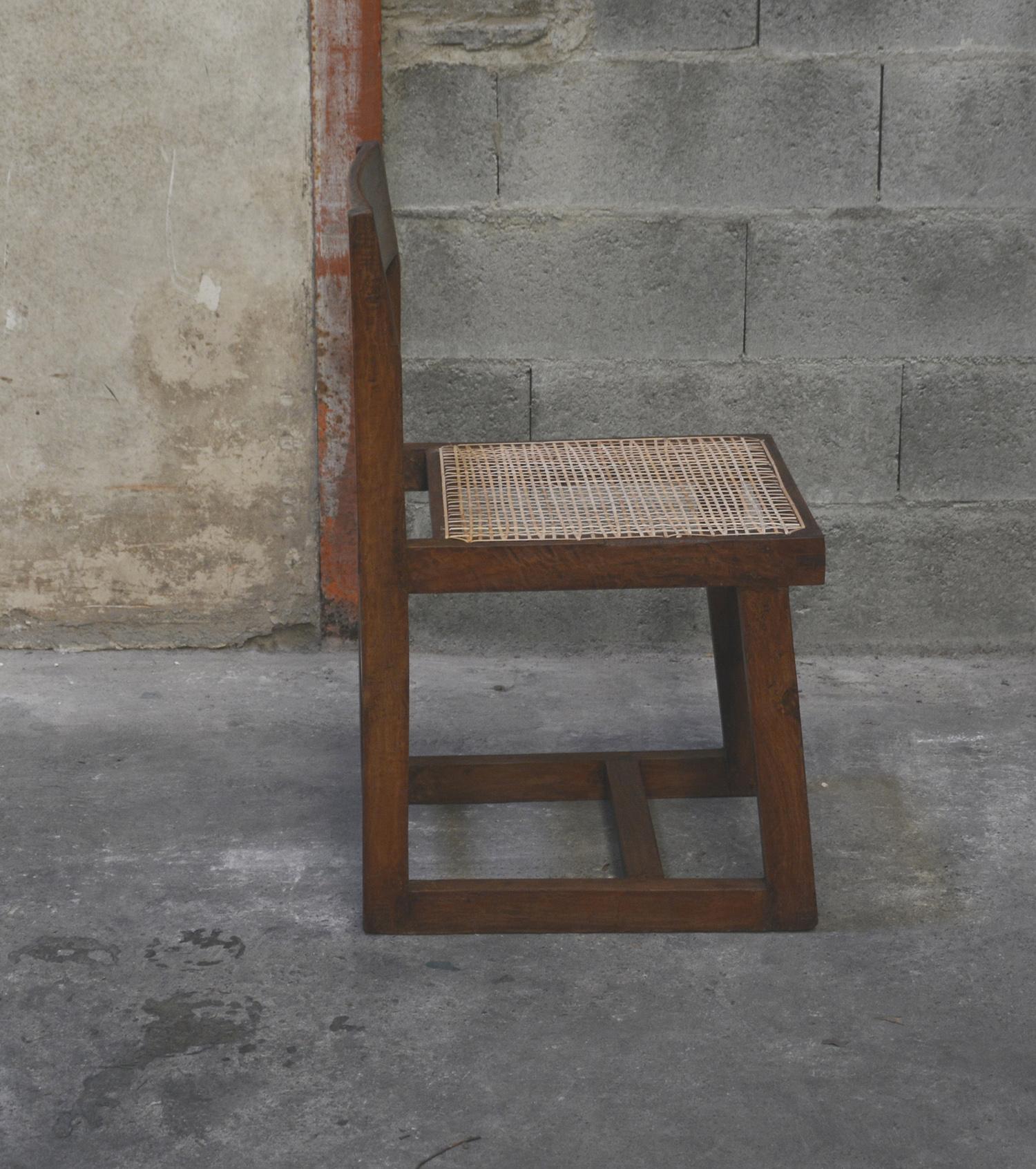 Teak Pierre Jeanneret Chair for P.U. University Library For Sale