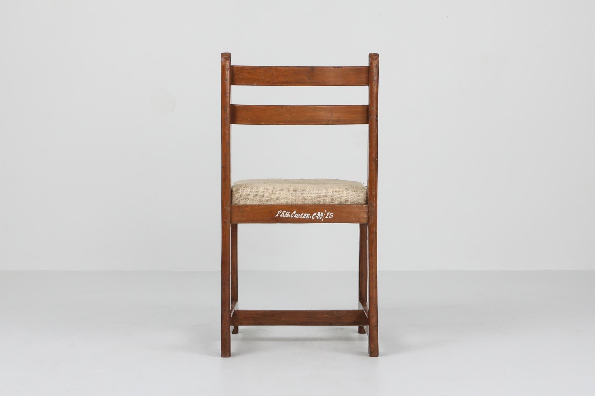 Linen Pierre Jeanneret, Chandigarh Chair