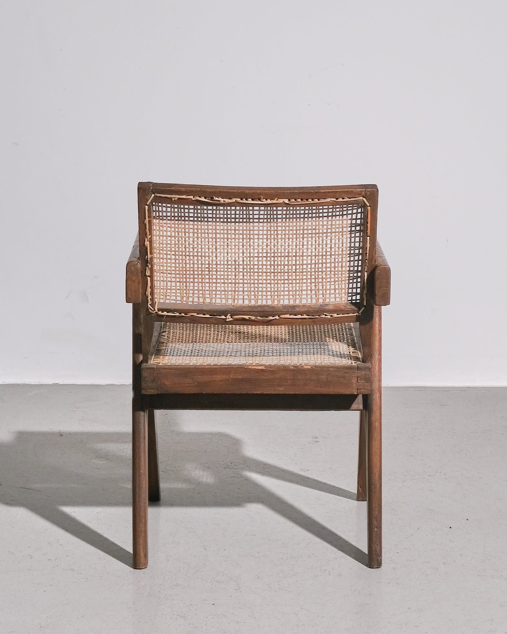 Pierre Jeanneret Chandigarh, Schreibtischstuhl im Angebot 2