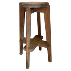 Used Pierre Jeanneret Chandigarh high stool with canework PJ-011001