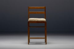 Pierre Jeanneret Chandigarh Prototyp Hocker, Sitzmöbel aus geflochtenem Leinen, Indien, 1960er Jahre