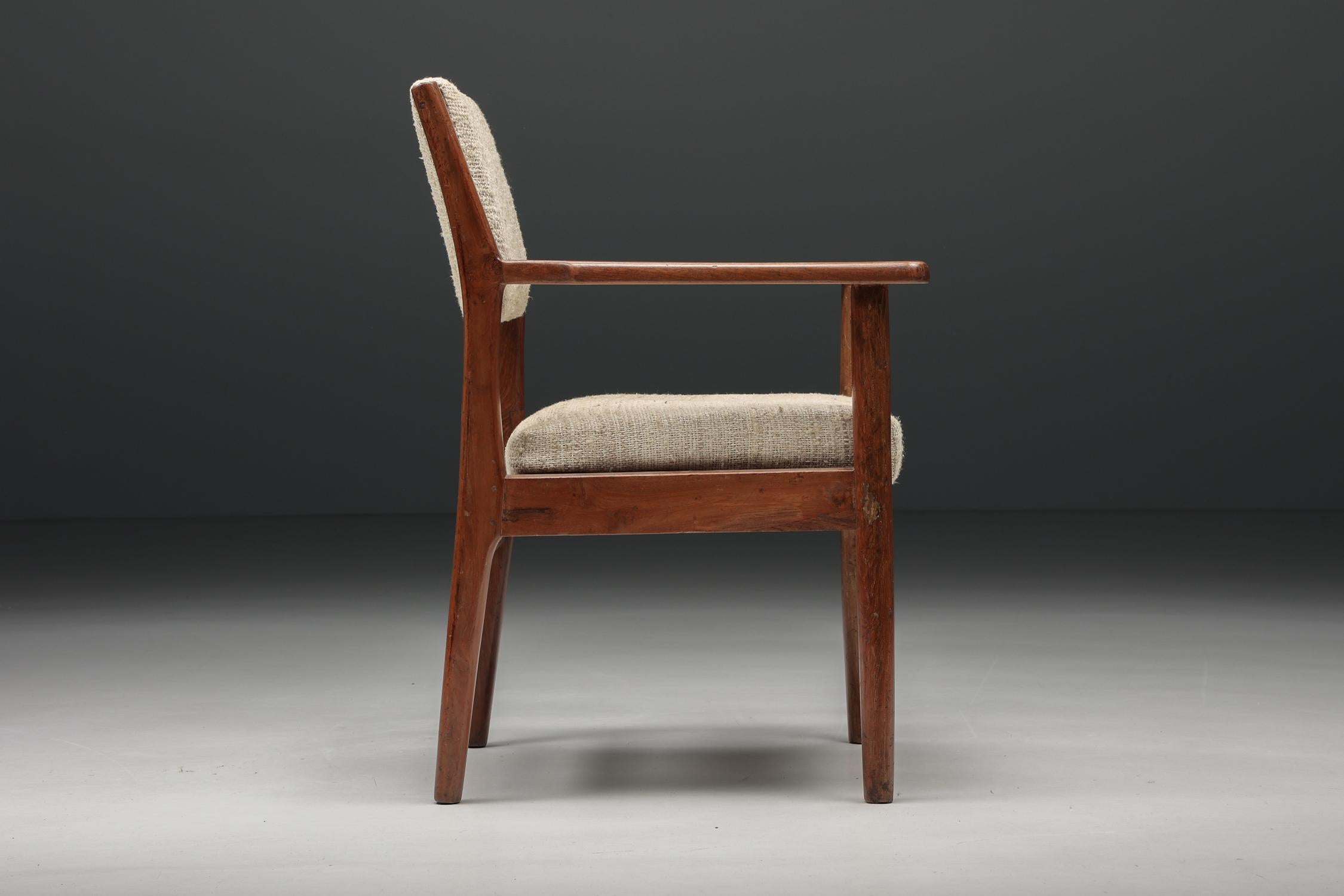 Pierre Jeanneret Chandigarh PSA-CC°315/166 Sessel, Chandigarh, 1950er Jahre (Holz) im Angebot