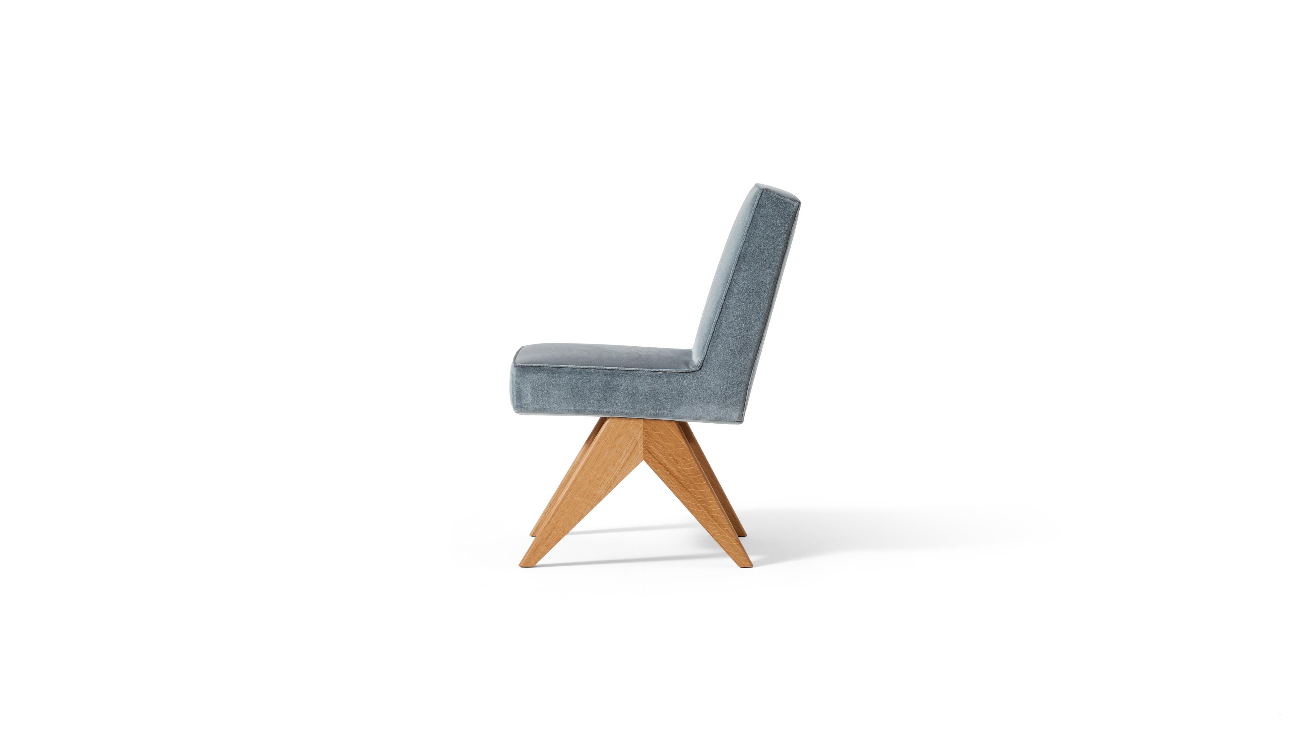 Committee Chair designed by Pierre Jeanneret circa 1950 , relaunched in 2022.
Manufactured by Cassina in Italy.

The Committee Chair is introduced in the original version and in a fresh, more versatile interpretation without armrests to fit