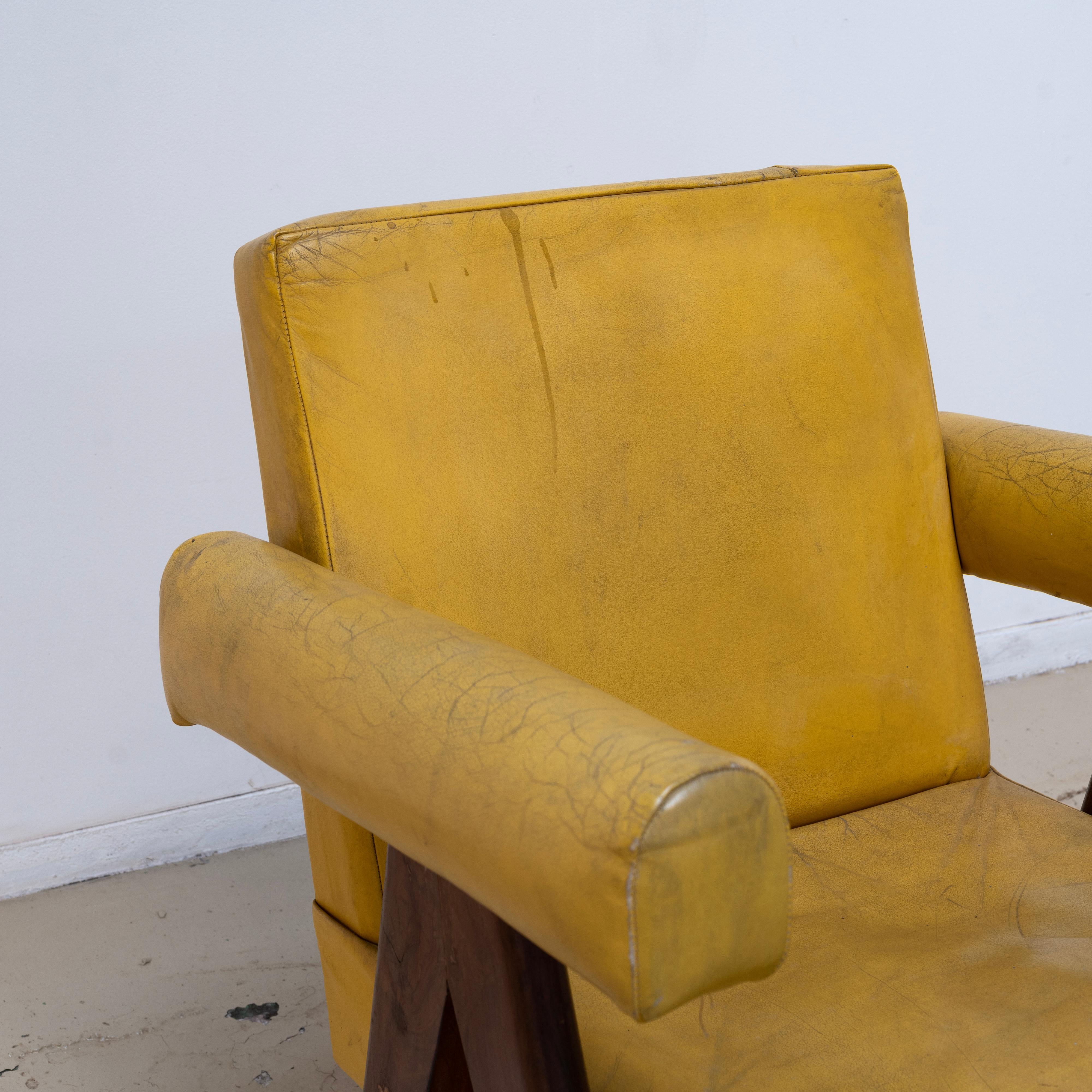 Mid-20th Century Pierre Jeanneret , Committee Chair  for Chandigarh, Teak , 1950s