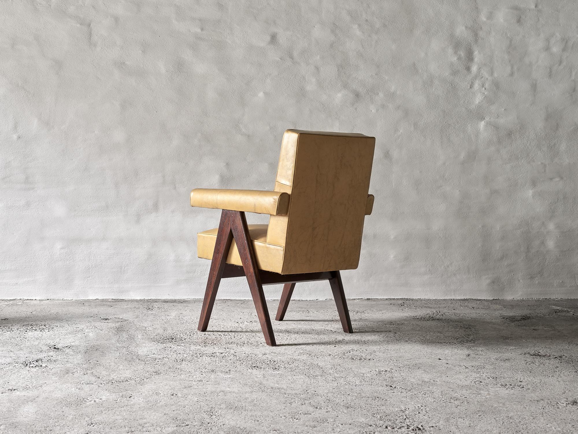 Mid-Century Modern Pierre Jeanneret Committee Chair Model No. PJ-SI-30-A For Sale