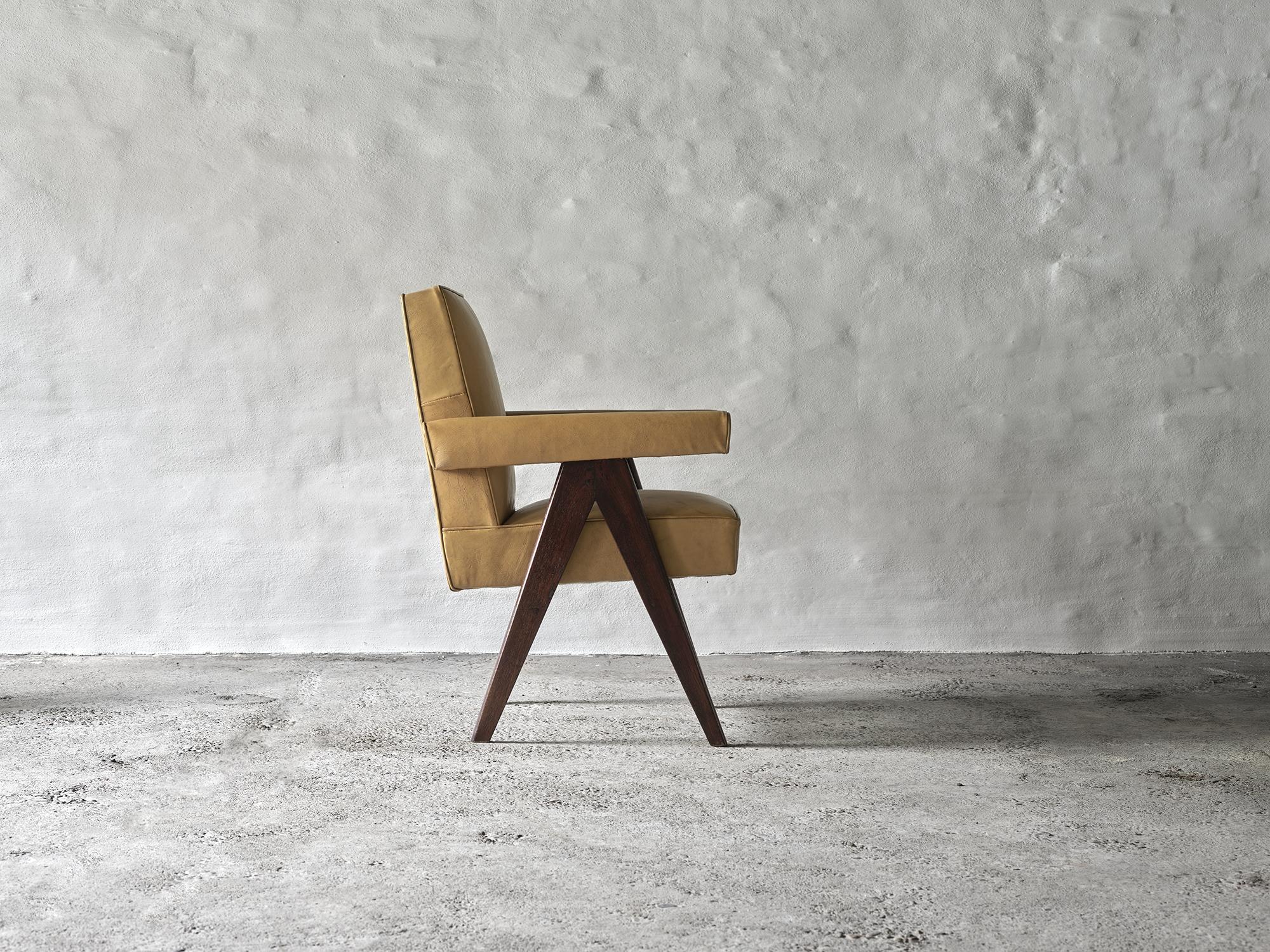 Mid-20th Century Pierre Jeanneret Committee Chair Model No. PJ-SI-30-A For Sale