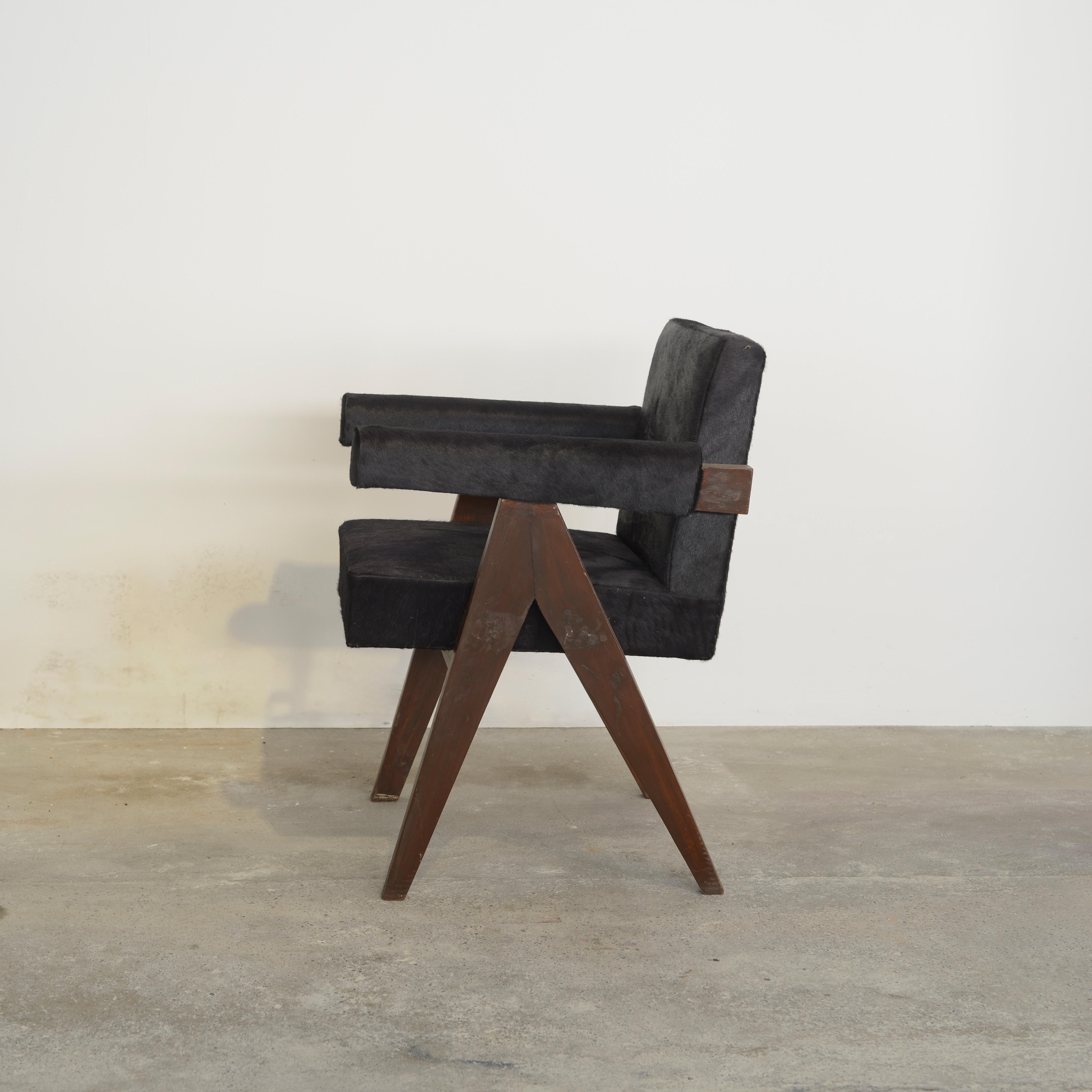 Indiano Sedia da comitato Pierre Jeanneret PJ-SI-30-C autentico Mid-Century Modern in vendita