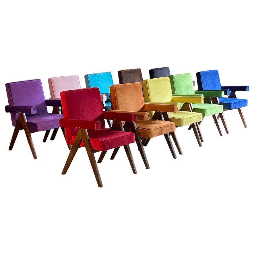 Pierre Jeanneret Committee Chairs Ten Certificate by Jacques Dworczak 1953 For Sale